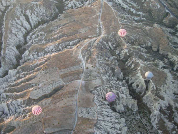 /Grupo de globos sobre la Capadocia